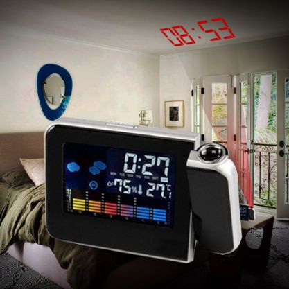 ⚡Nuevo Reloj alarma LCD con proyector 3D🔥