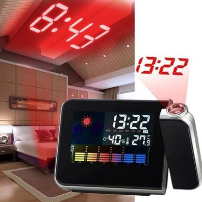 ⚡Nuevo Reloj alarma LCD con proyector 3D🔥